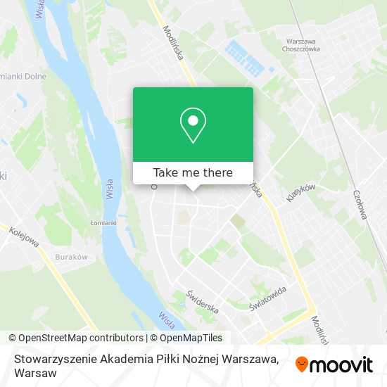 Stowarzyszenie Akademia Piłki Nożnej Warszawa map