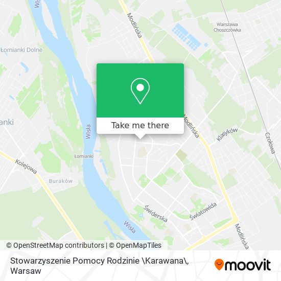 Карта Stowarzyszenie Pomocy Rodzinie \Karawana\