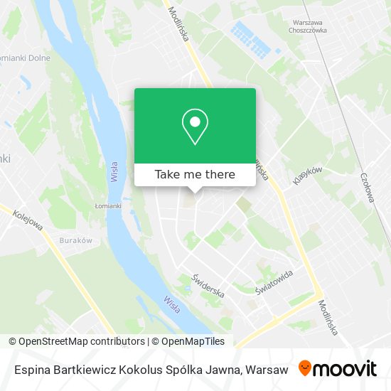 Espina Bartkiewicz Kokolus Spólka Jawna map