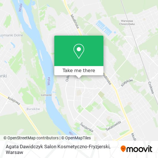 Карта Agata Dawidczyk Salon Kosmetyczno-Fryzjerski