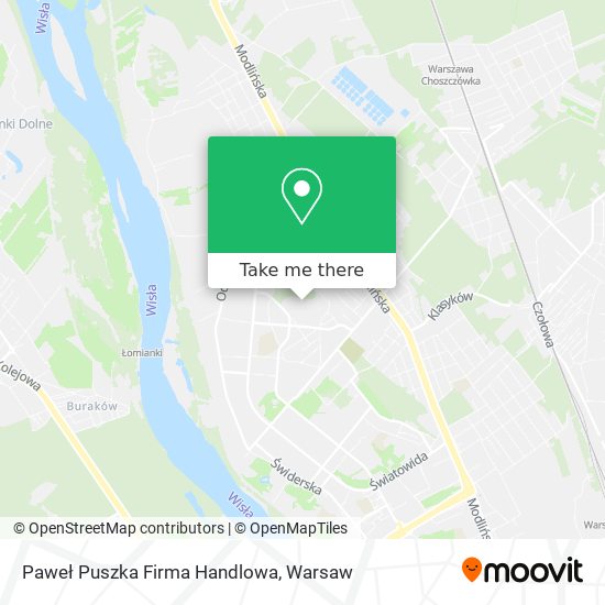 Paweł Puszka Firma Handlowa map