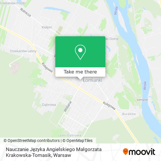 Nauczanie Języka Angielskiego Małgorzata Krakowska-Tomasik map