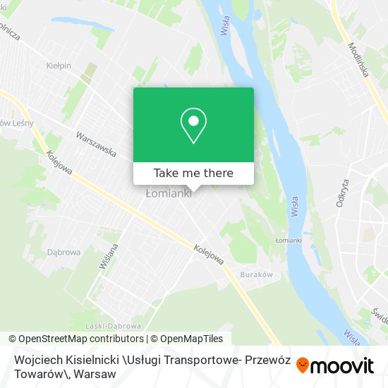 Wojciech Kisielnicki \Usługi Transportowe- Przewóz Towarów\ map