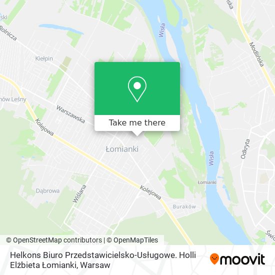 Helkons Biuro Przedstawicielsko-Usługowe. Holli Elżbieta Łomianki map