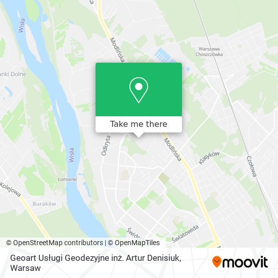 Карта Geoart Usługi Geodezyjne inż. Artur Denisiuk