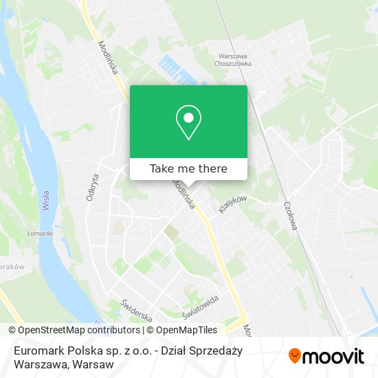 Euromark Polska sp. z o.o. - Dział Sprzedaży Warszawa map