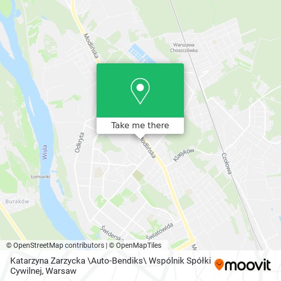 Katarzyna Zarzycka \Auto-Bendiks\ Wspólnik Spółki Cywilnej map