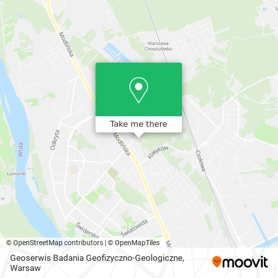 Карта Geoserwis Badania Geofizyczno-Geologiczne