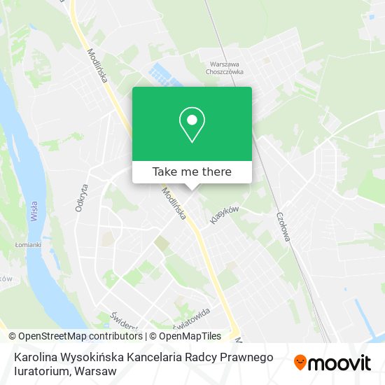 Karolina Wysokińska Kancelaria Radcy Prawnego Iuratorium map