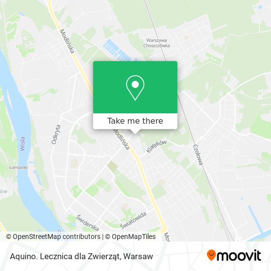 Aquino. Lecznica dla Zwierząt map