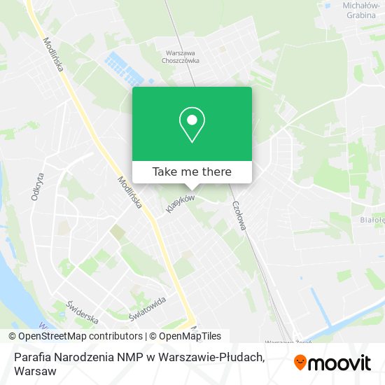 Parafia Narodzenia NMP w Warszawie-Płudach map