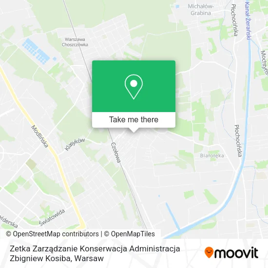 Zetka Zarządzanie Konserwacja Administracja Zbigniew Kosiba map