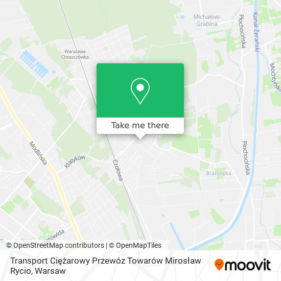 Transport Ciężarowy Przewóz Towarów Mirosław Rycio map