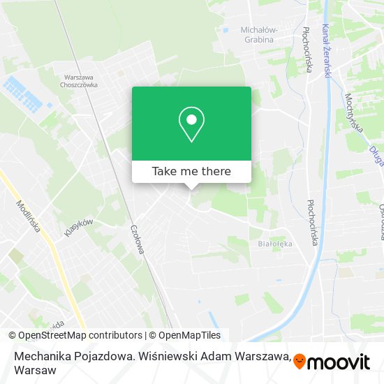 Mechanika Pojazdowa. Wiśniewski Adam Warszawa map