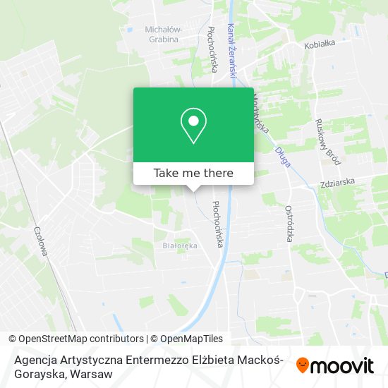 Agencja Artystyczna Entermezzo Elżbieta Mackoś-Gorayska map