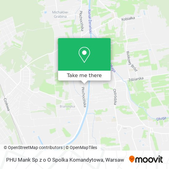 PHU Mank Sp z o O Spolka Komandytowa map