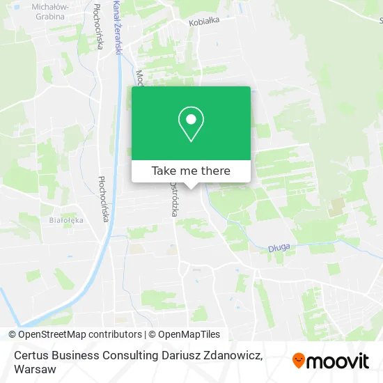 Карта Certus Business Consulting Dariusz Zdanowicz