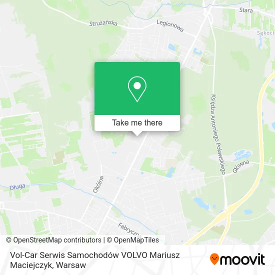 Vol-Car Serwis Samochodów VOLVO Mariusz Maciejczyk map