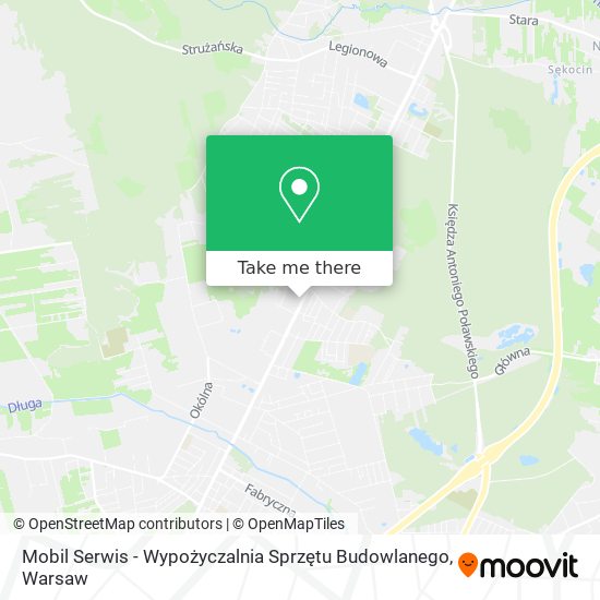 Mobil Serwis - Wypożyczalnia Sprzętu Budowlanego map