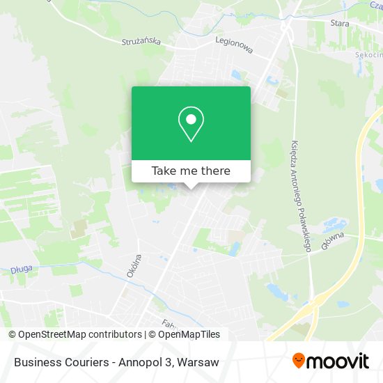 Business Couriers - Annopol 3 map