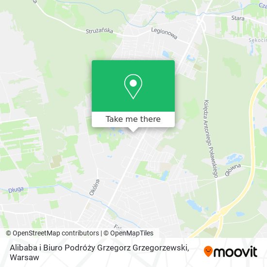 Alibaba i Biuro Podróży Grzegorz Grzegorzewski map