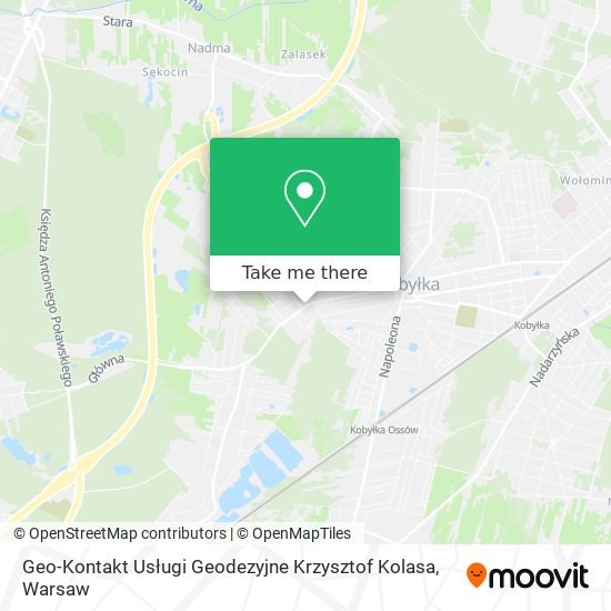 Geo-Kontakt Usługi Geodezyjne Krzysztof Kolasa map