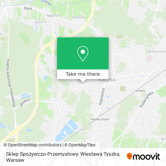 Sklep Spożywczo-Przemysłowy. Wiesława Tyszka map