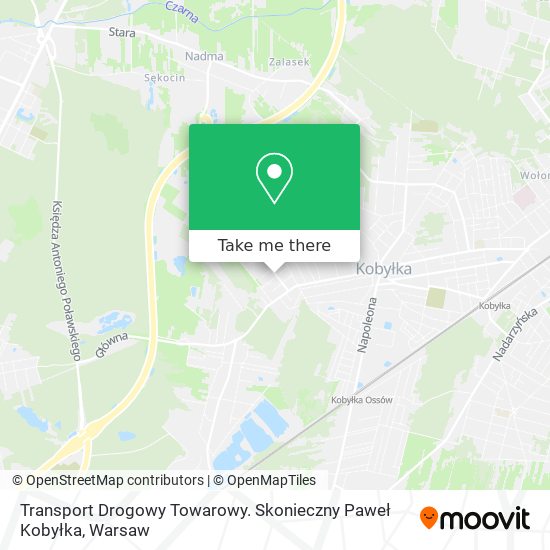 Transport Drogowy Towarowy. Skonieczny Paweł Kobyłka map