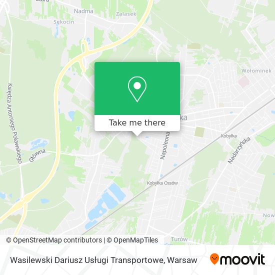 Wasilewski Dariusz Usługi Transportowe map