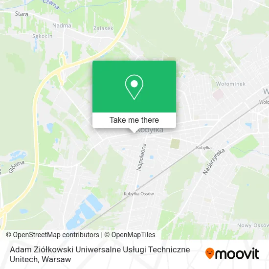 Adam Ziółkowski Uniwersalne Usługi Techniczne Unitech map