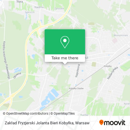 Zakład Fryzjerski Jolanta Bień Kobyłka map