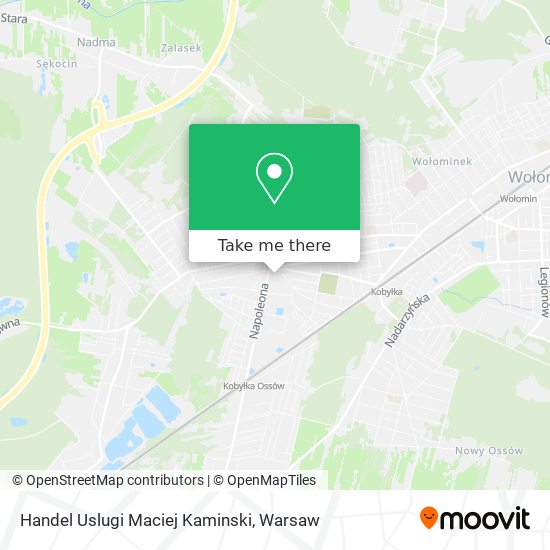 Handel Uslugi Maciej Kaminski map