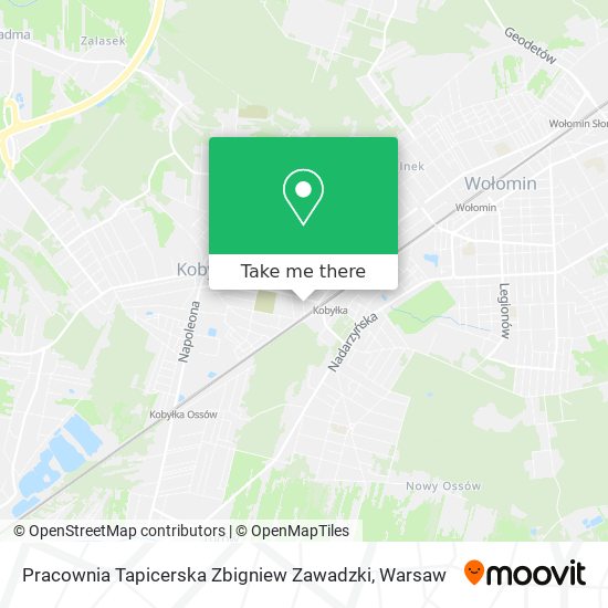 Карта Pracownia Tapicerska Zbigniew Zawadzki