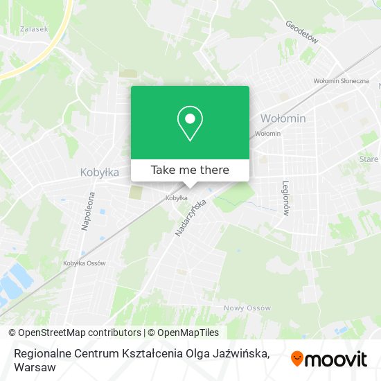 Карта Regionalne Centrum Kształcenia Olga Jaźwińska