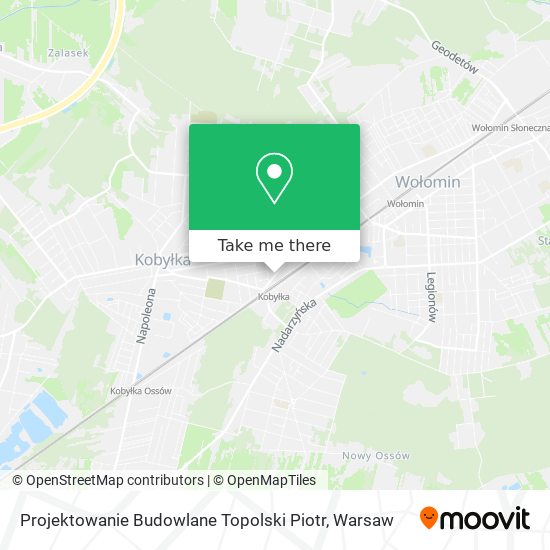 Карта Projektowanie Budowlane Topolski Piotr