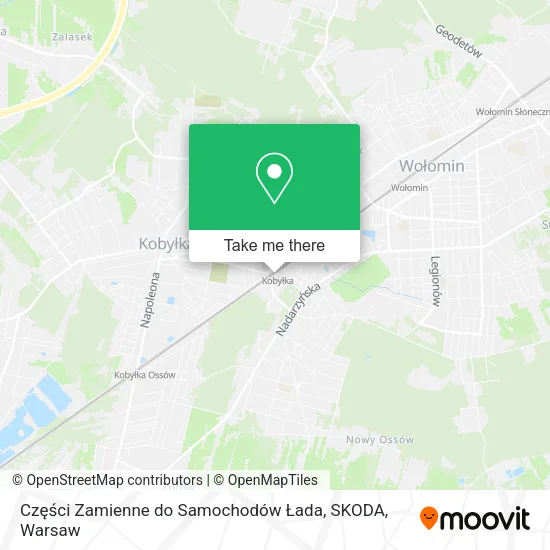 Części Zamienne do Samochodów Łada, SKODA map