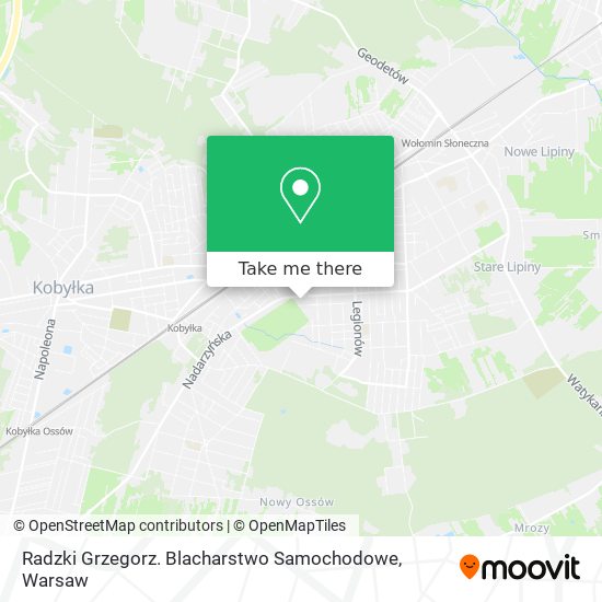 Radzki Grzegorz. Blacharstwo Samochodowe map