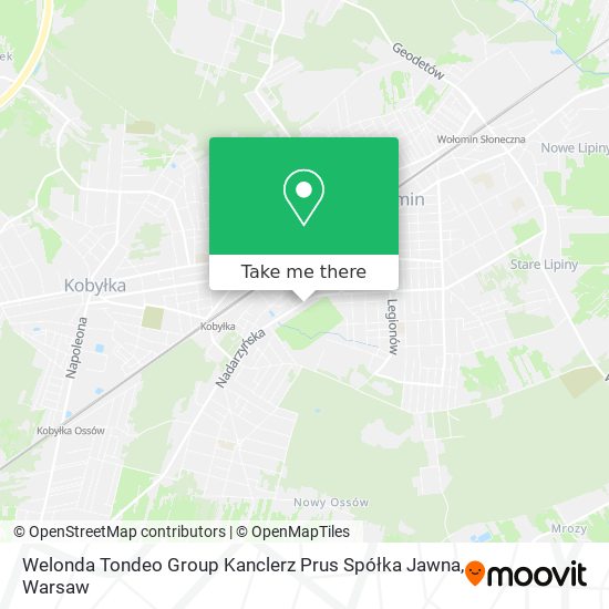 Welonda Tondeo Group Kanclerz Prus Spółka Jawna map