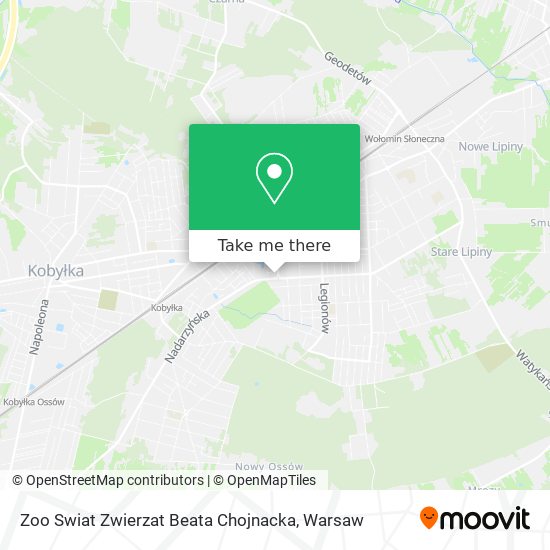 Zoo Swiat Zwierzat Beata Chojnacka map