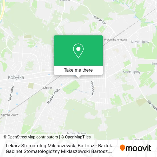 Карта Lekarz Stomatolog Miklaszewski Bartosz - Bartek Gabinet Stomatologiczny Miklaszewski Bartosz