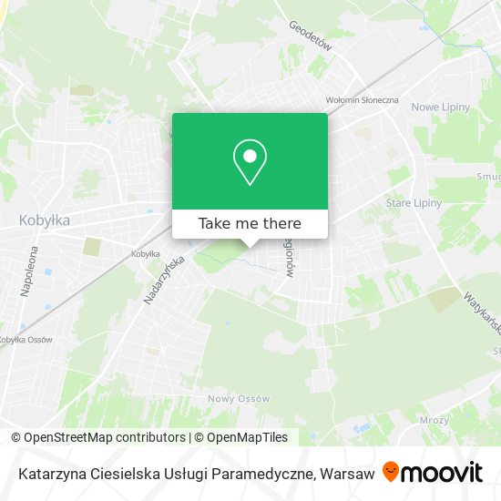 Katarzyna Ciesielska Usługi Paramedyczne map