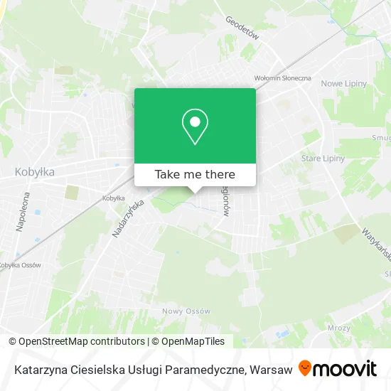 Katarzyna Ciesielska Usługi Paramedyczne map