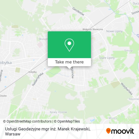 Usługi Geodezyjne mgr inż. Marek Krajewski map