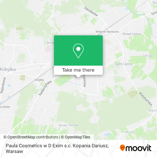 Paula Cosmetics w D Exim s.c. Kopania Dariusz map