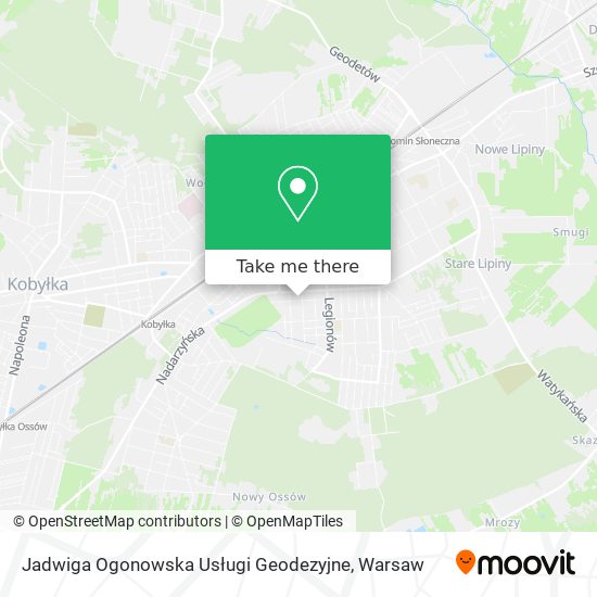 Jadwiga Ogonowska Usługi Geodezyjne map