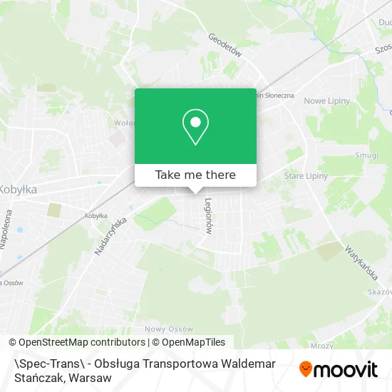 Карта \Spec-Trans\ - Obsługa Transportowa Waldemar Stańczak