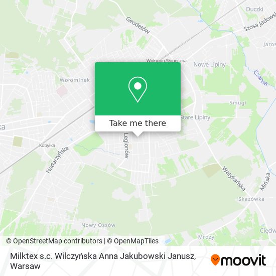 Milktex s.c. Wilczyńska Anna Jakubowski Janusz map