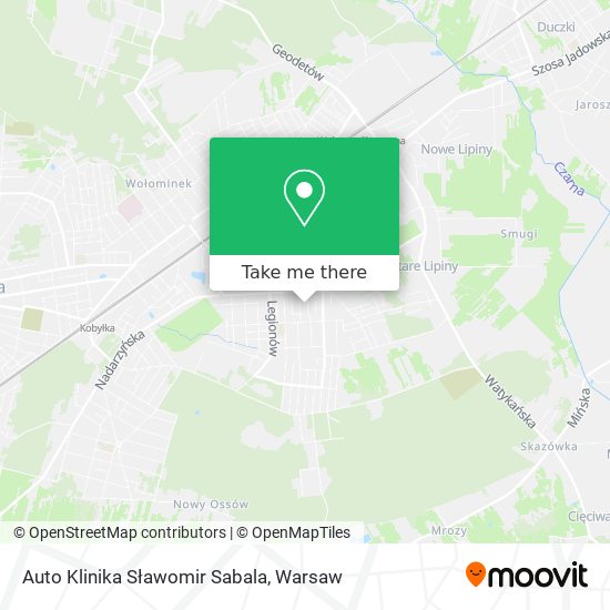 Auto Klinika Sławomir Sabala map