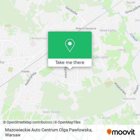 Mazowieckie Auto Centrum Olga Pawłowska map