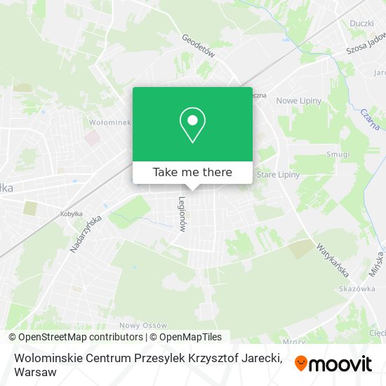 Wolominskie Centrum Przesylek Krzysztof Jarecki map